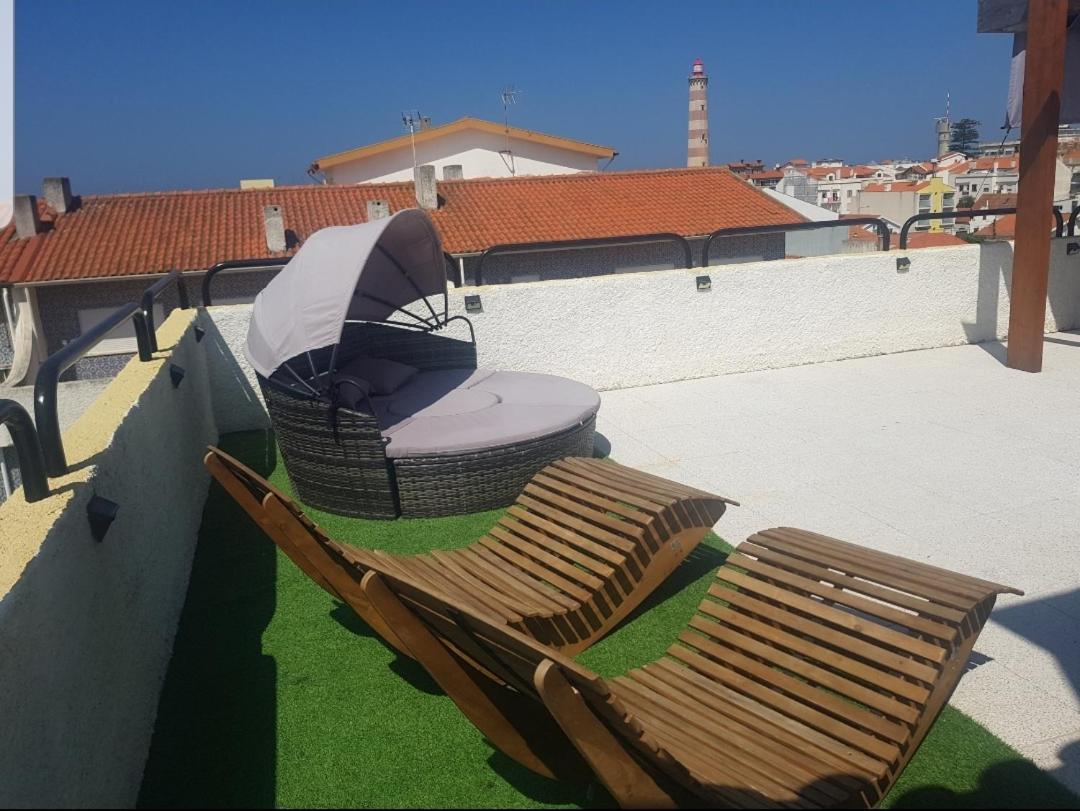 Vasco Da Gama Apartamento T2 Com Terraco Praia Da Barra กาฟันญา ดา นาซาเร ภายนอก รูปภาพ